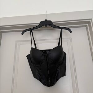 Windsor Black Crop Top